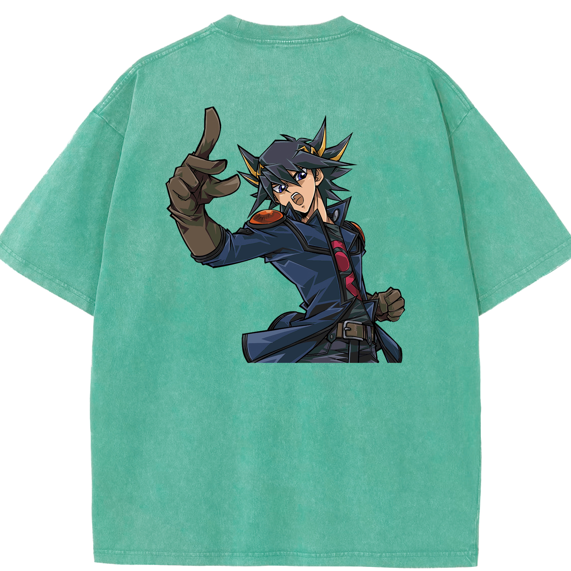 （画像用） 遊☆戯☆王 Yu-Gi-Oh! 綿100% ヴィンテージ風 半袖Tシャツ（背面プリント）